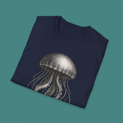 Vintage Etching Jellyfish Unisex T-Shirt
