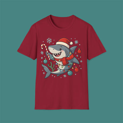 Christmas Shark Unisex T-Shirt