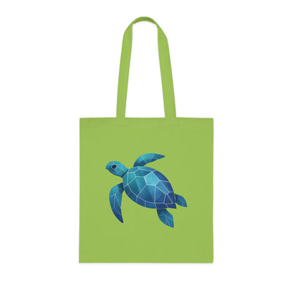Geometric Polygon Turtle Tote Bag