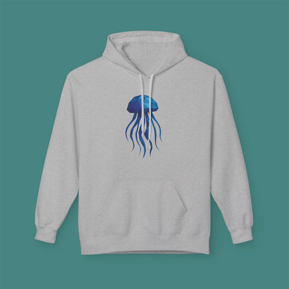 Geometric Polygon Jellyfish Fleece Unisex Hoodie