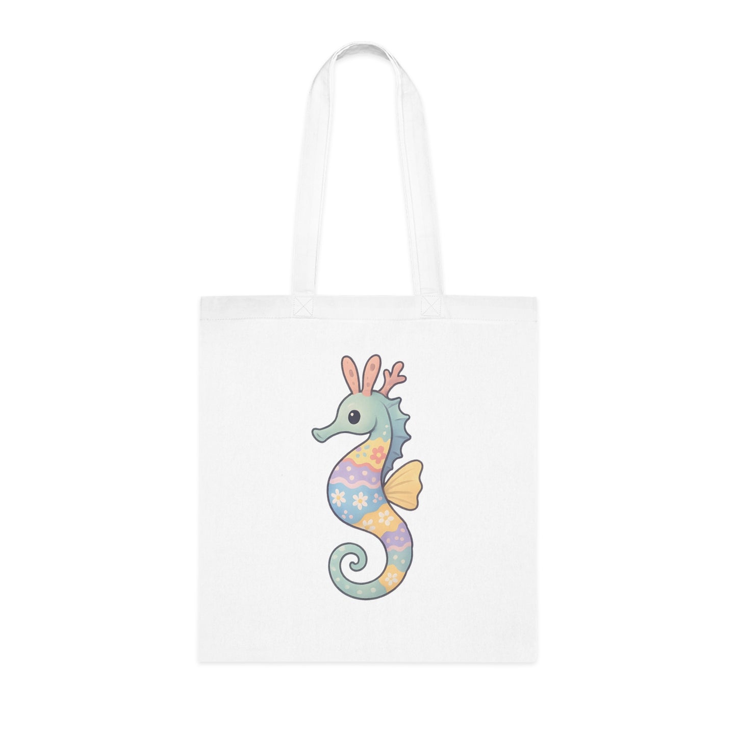 Easter Seahorse Tote Bag