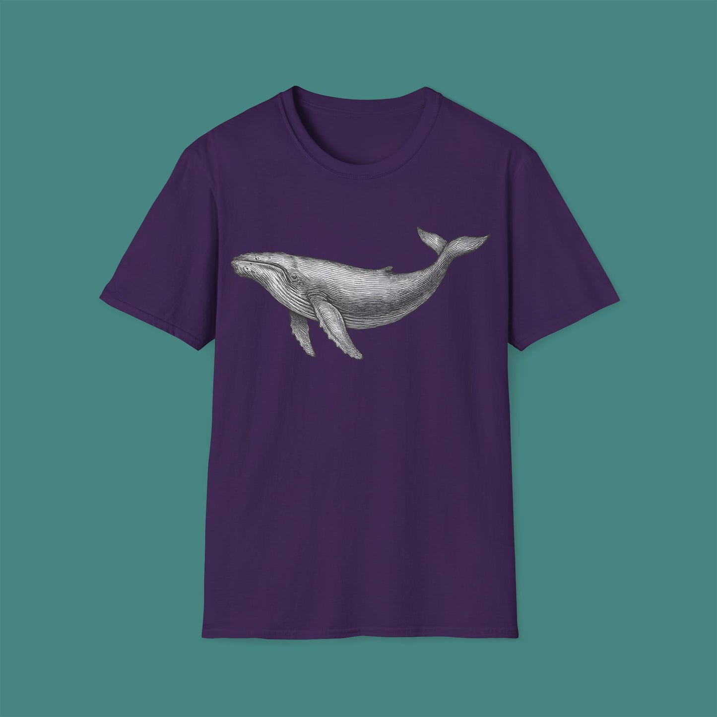 Vintage Etching Whale Unisex T-Shirt