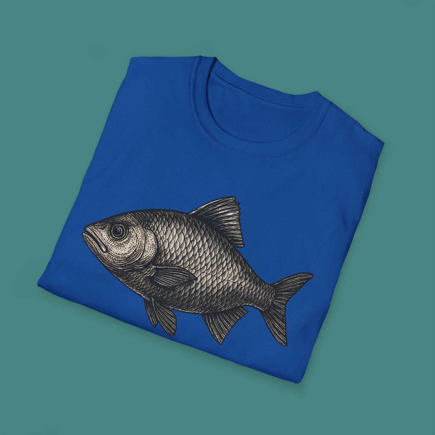 Vintage Etching Fish Unisex T-Shirt