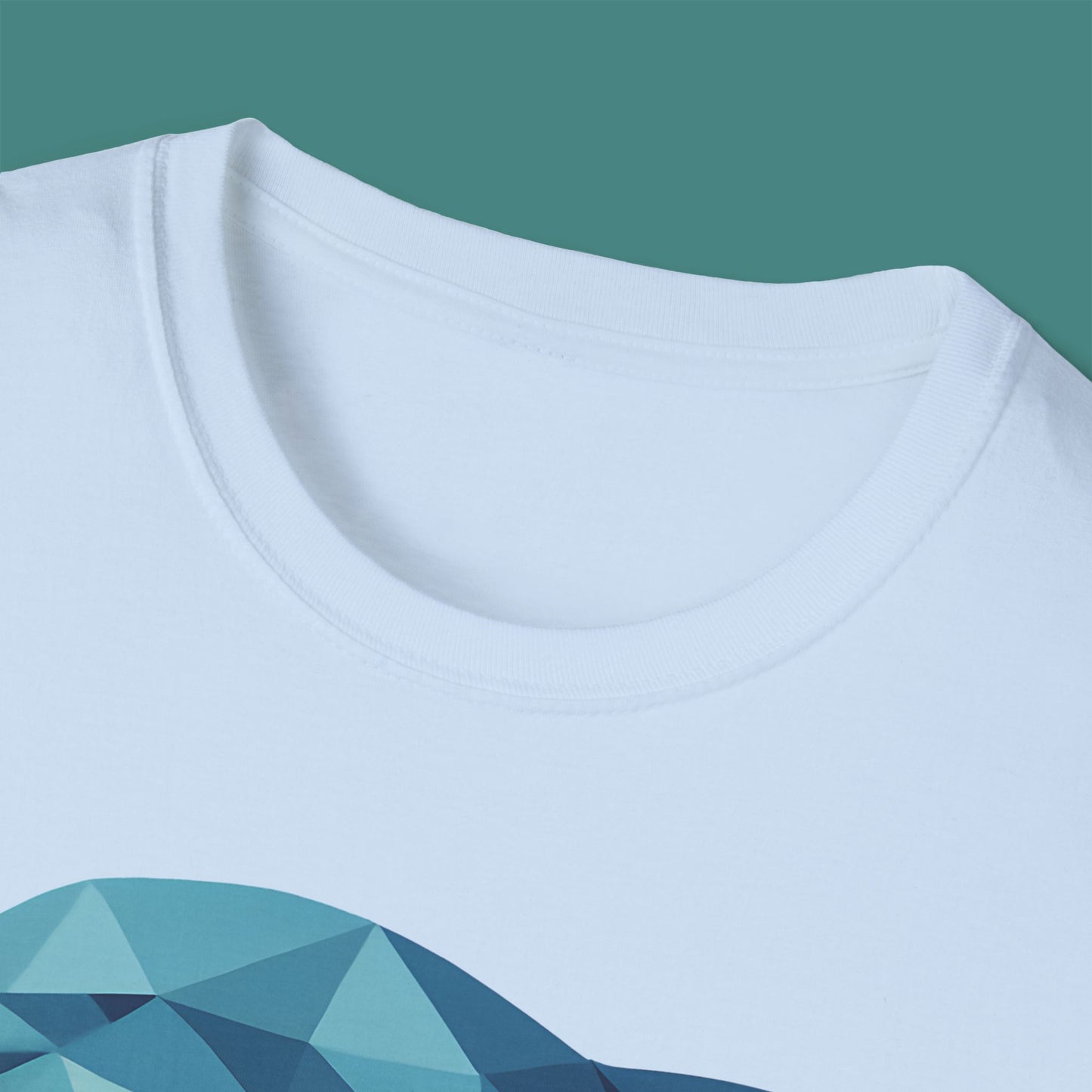 Geometric Polygon Dolphin Unisex T-Shirt