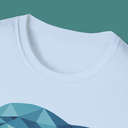 Geometric Polygon Dolphin Unisex T-Shirt