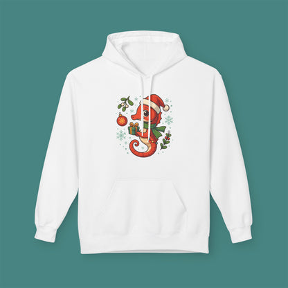 Christmas Seahorse Fleece Unisex Hoodie