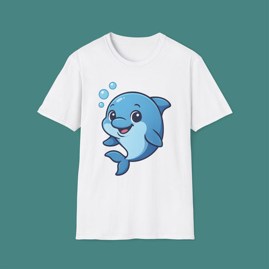 Cartoon Cute Dolphin Unisex T-Shirt