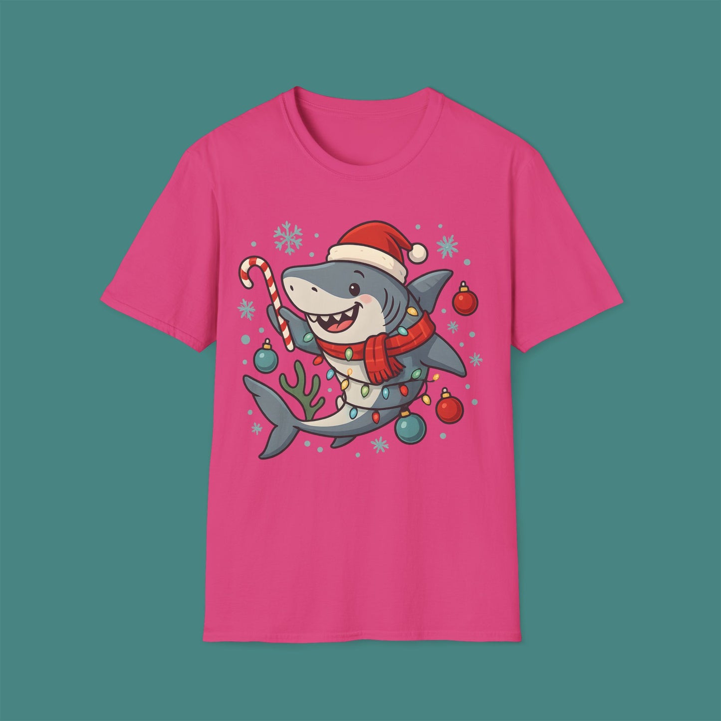Christmas Shark Unisex T-Shirt