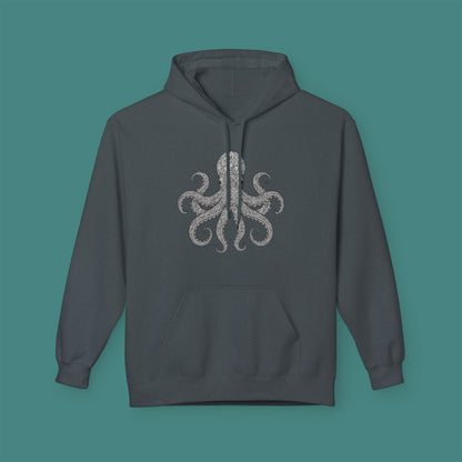 Intricate Mandala Octopus Fleece Unisex Hoodie