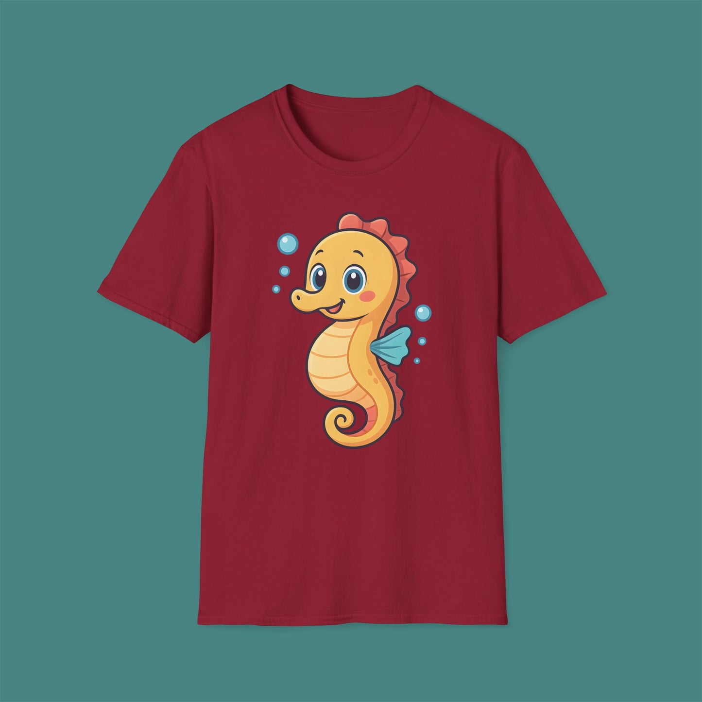 Cartoon Cute Seahorse Unisex T-Shirt