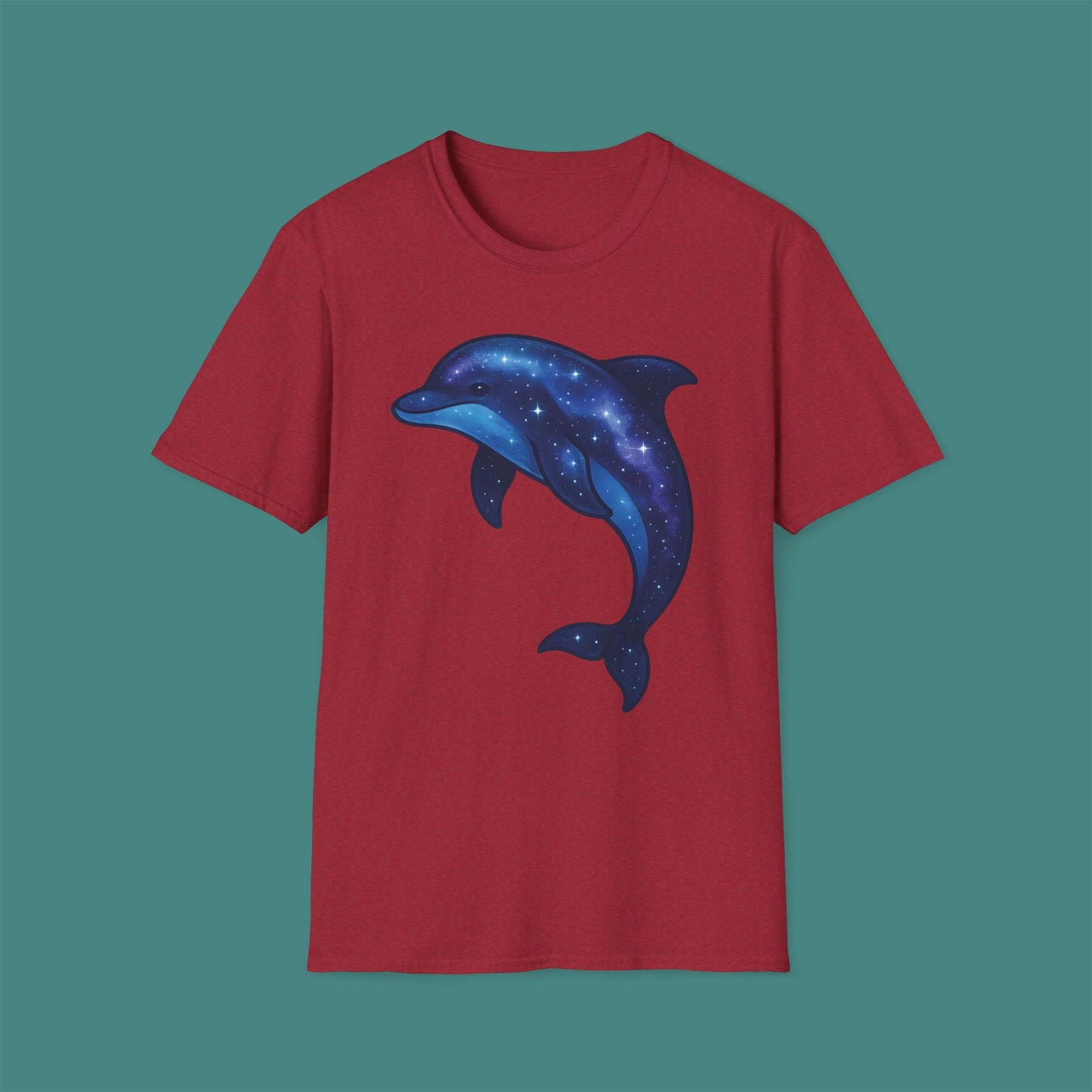 Cosmic Galaxy Dolphin Unisex T-Shirt