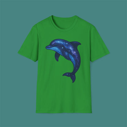 Cosmic Galaxy Dolphin Unisex T-Shirt