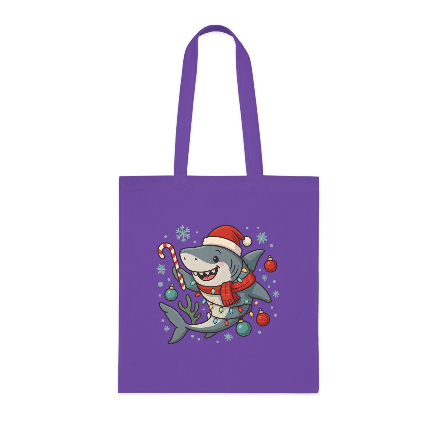 Christmas Shark Tote Bag
