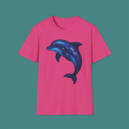 Cosmic Galaxy Dolphin Unisex T-Shirt