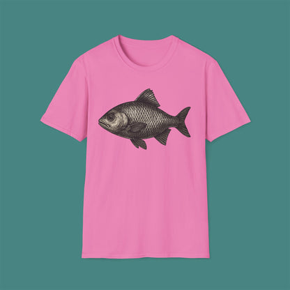 Vintage Etching Fish Unisex T-Shirt
