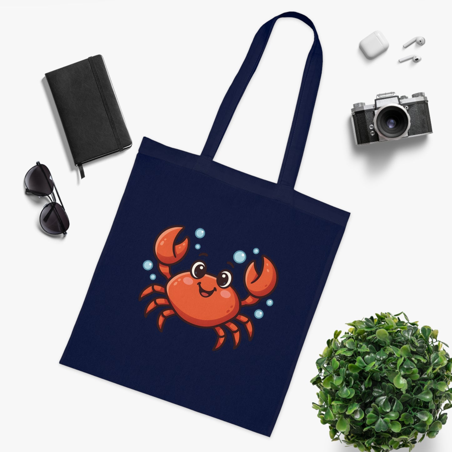 Cartoon Cute Crab Tote Bag