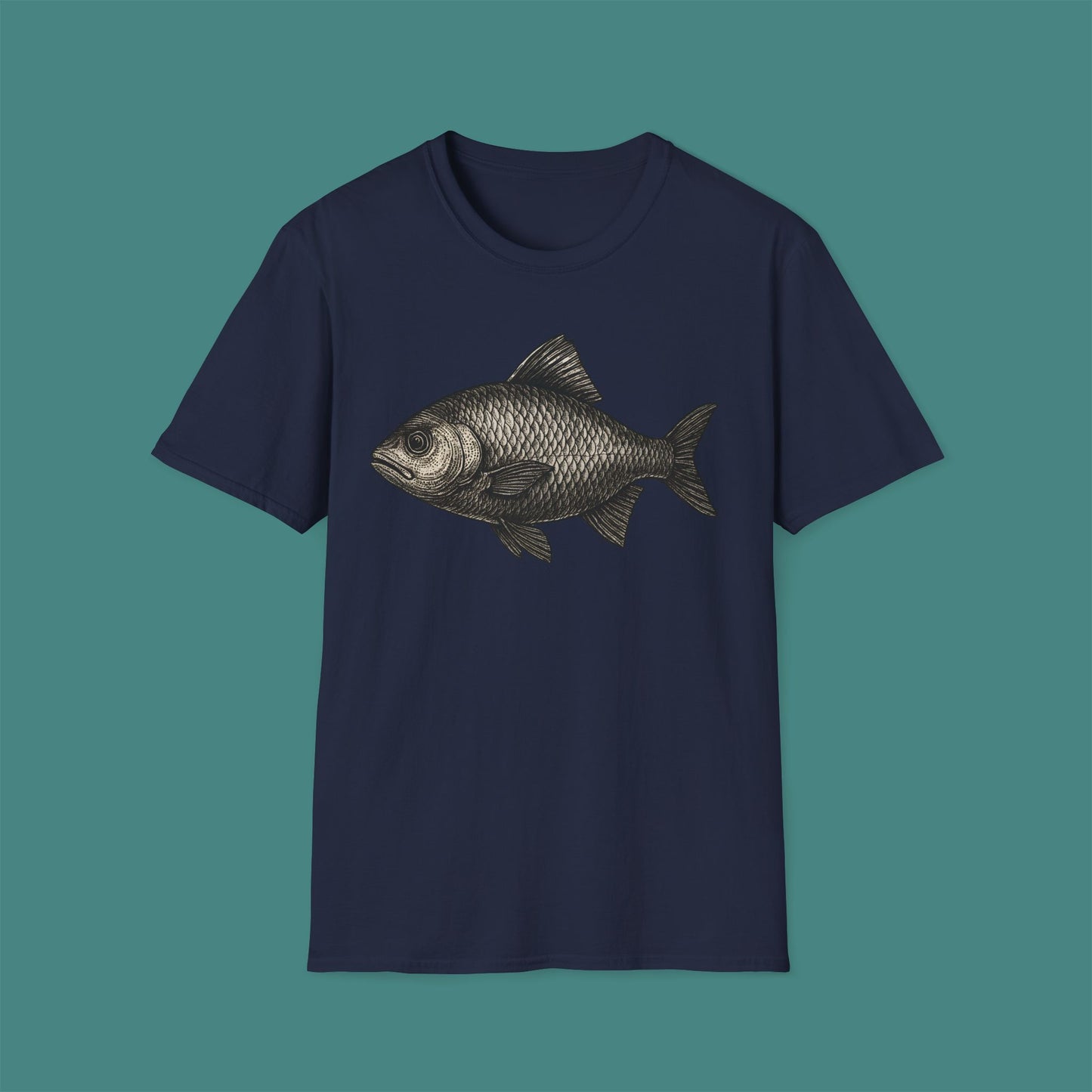 Vintage Etching Fish Unisex T-Shirt