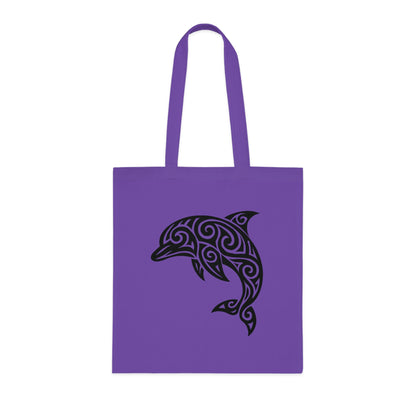 Tribal Tattoo Dolphin Tote Bag