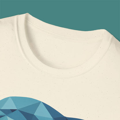Geometric Polygon Dolphin Unisex T-Shirt