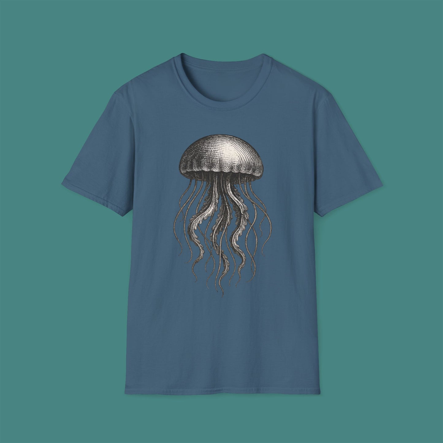 Vintage Etching Jellyfish Unisex T-Shirt