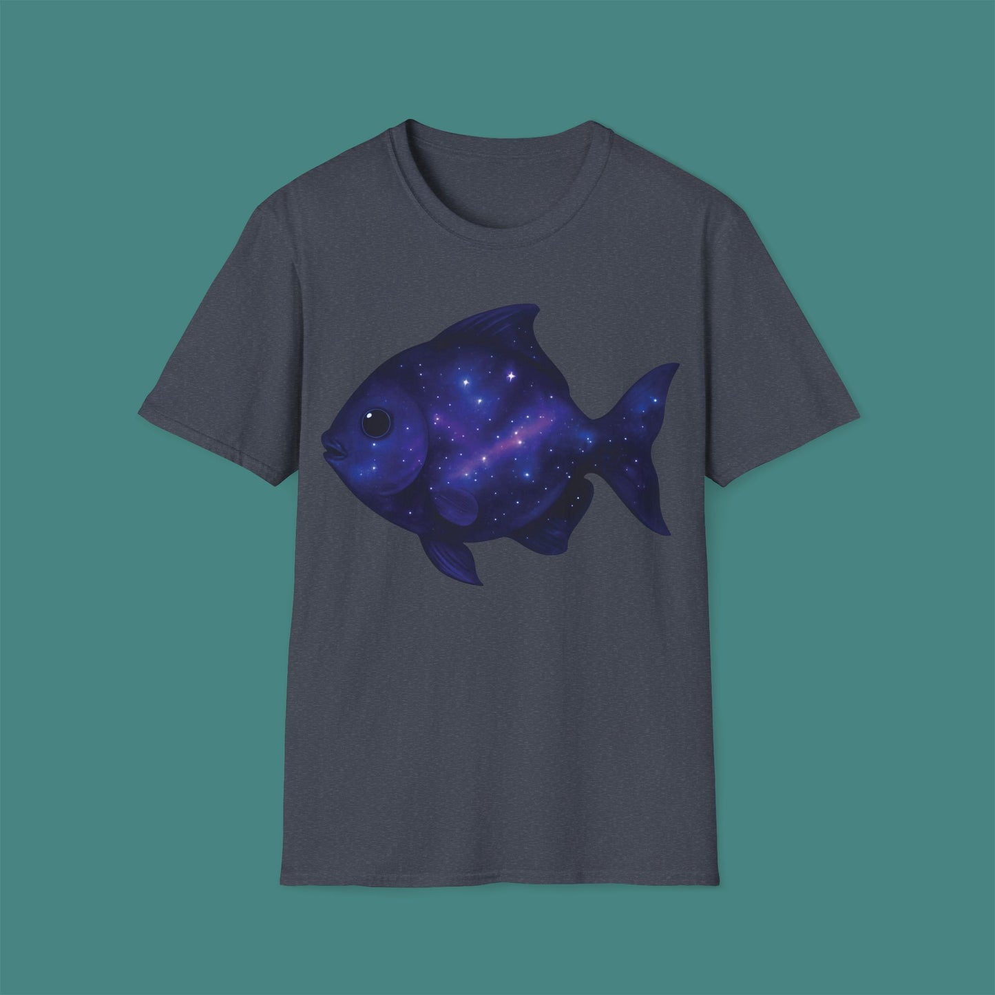 Cosmic Galaxy Fish Unisex T-Shirt