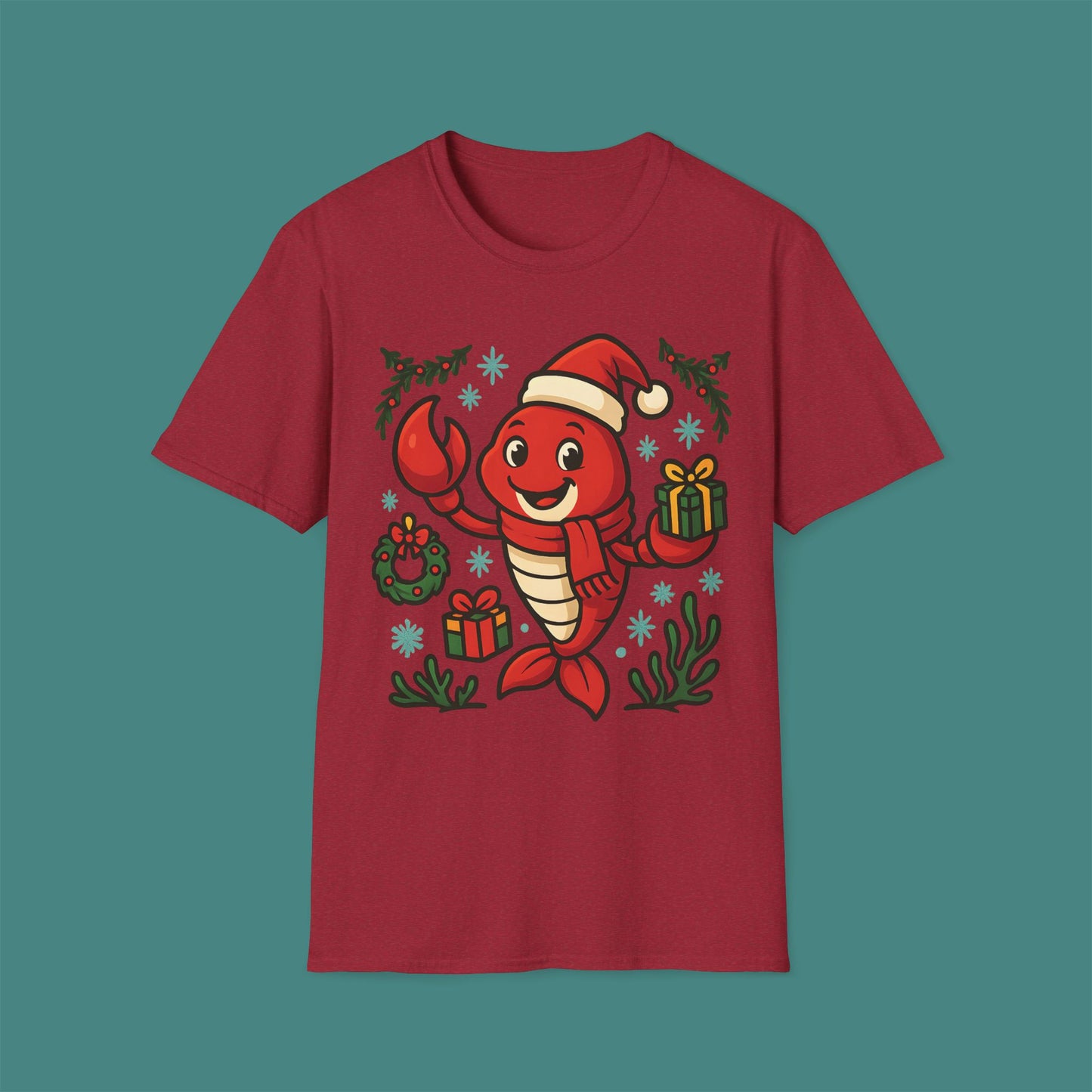 Christmas Lobster Unisex T-Shirt