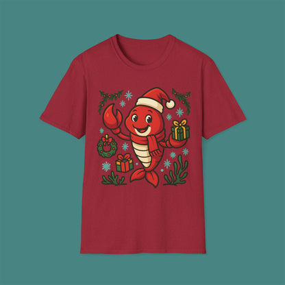 Christmas Lobster Unisex T-Shirt