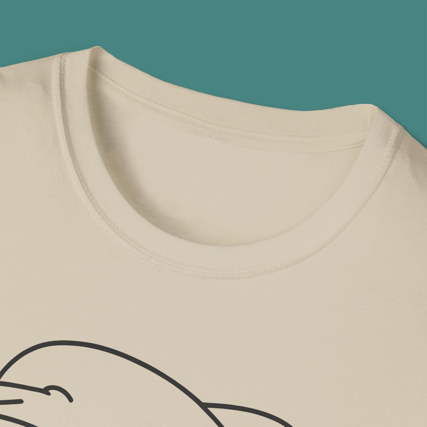 Minimalist Line Art Dolphin Unisex T-Shirt