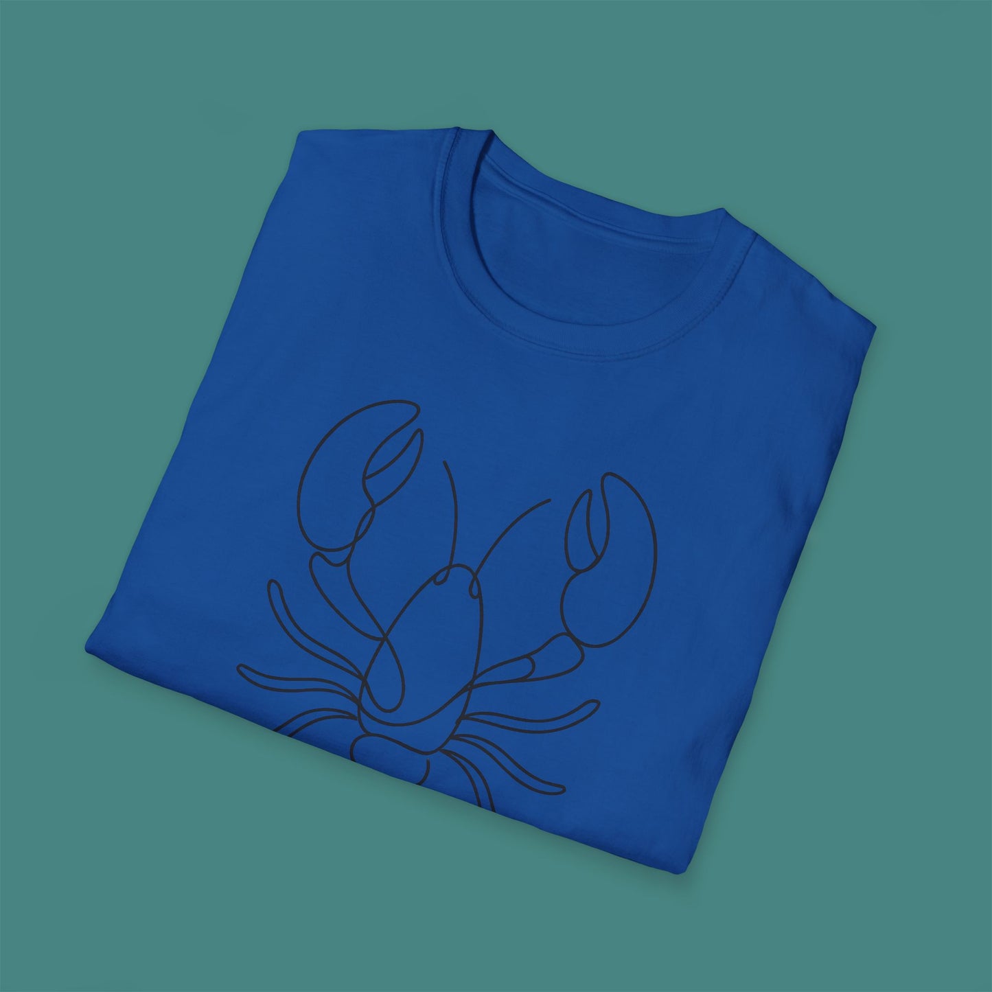 Minimalist Line Art Lobster Unisex T-Shirt