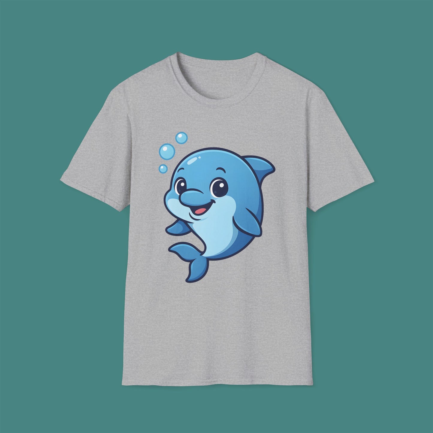Cartoon Cute Dolphin Unisex T-Shirt