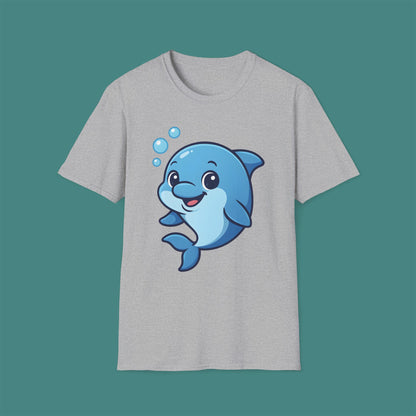 Cartoon Cute Dolphin Unisex T-Shirt