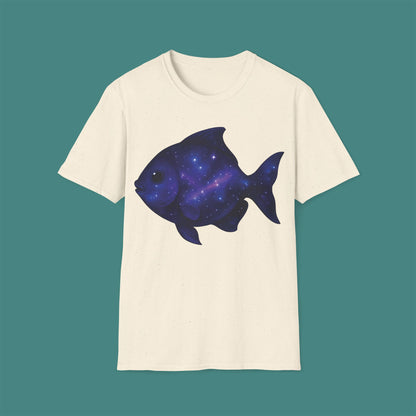 Cosmic Galaxy Fish Unisex T-Shirt
