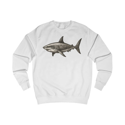 Vintage Etching Shark Unisex Sweatshirt