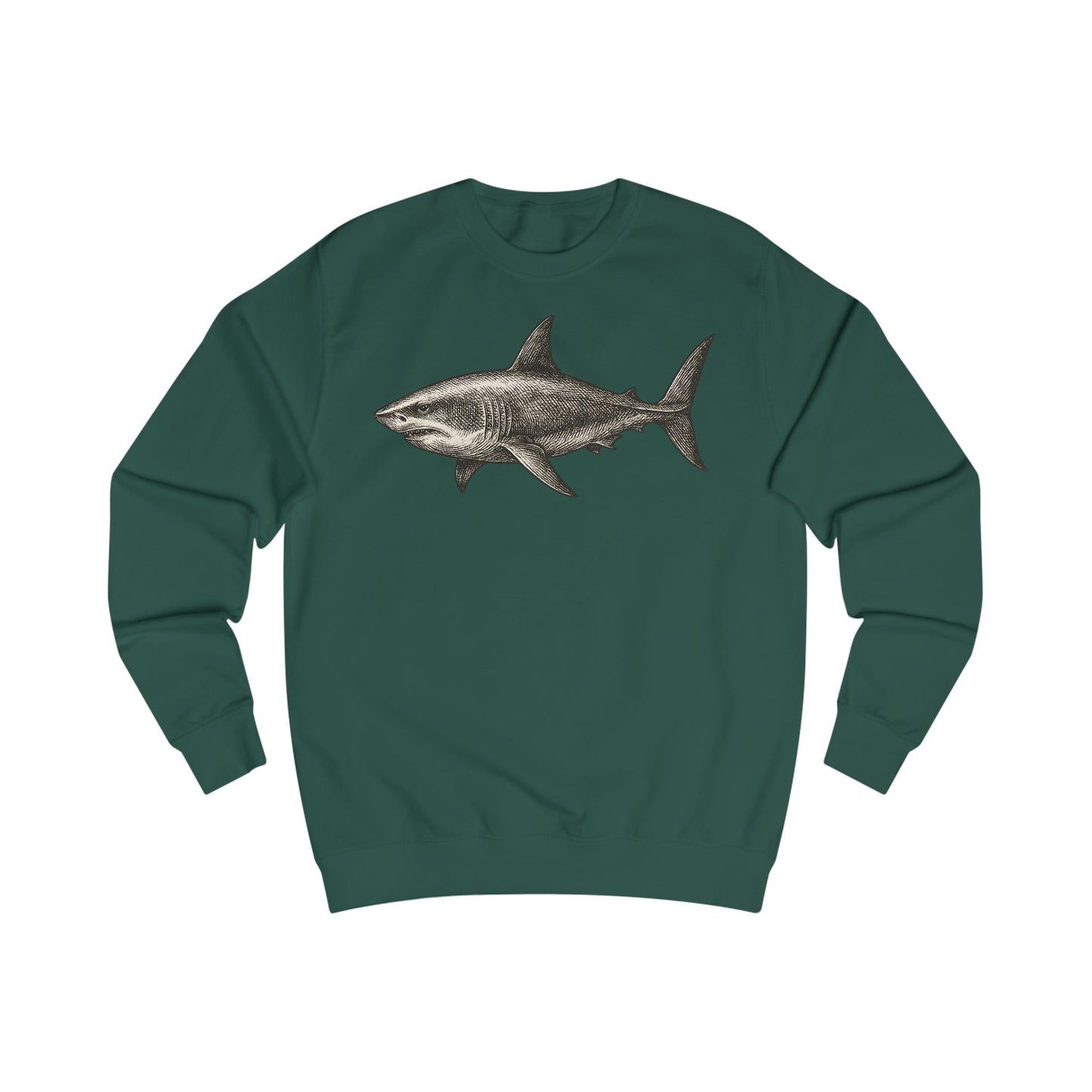 Vintage Etching Shark Unisex Sweatshirt