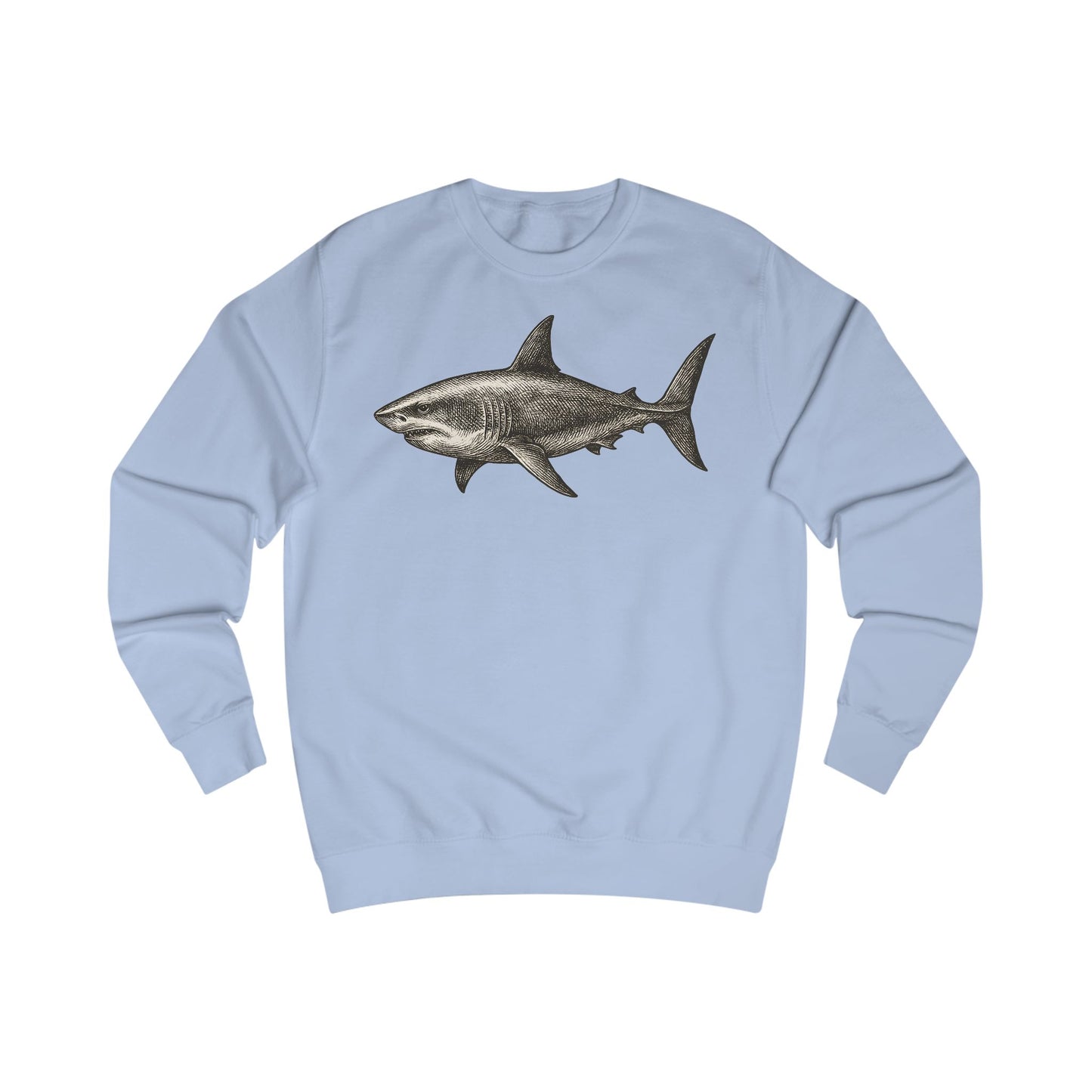 Vintage Etching Shark Unisex Sweatshirt