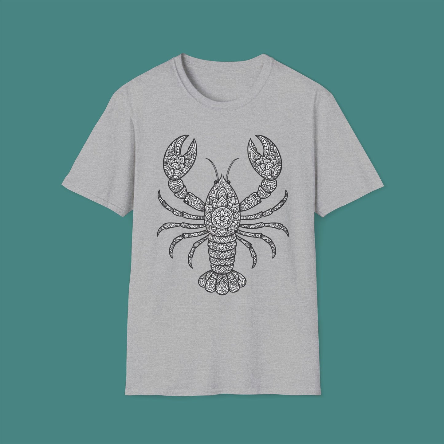 Intricate Mandala Lobster Unisex T-Shirt