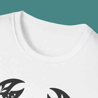 Floral Crab Silhouette Unisex T-Shirt