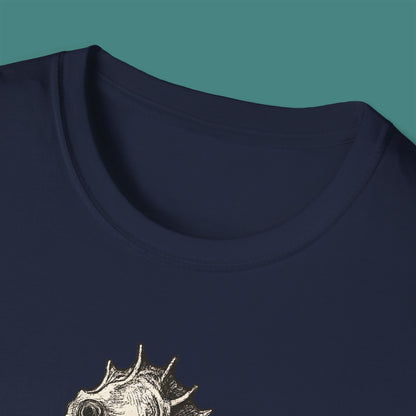 Vintage Etching Seahorse Unisex T-Shirt