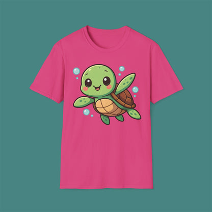 Cartoon Cute Turtle Unisex T-Shirt