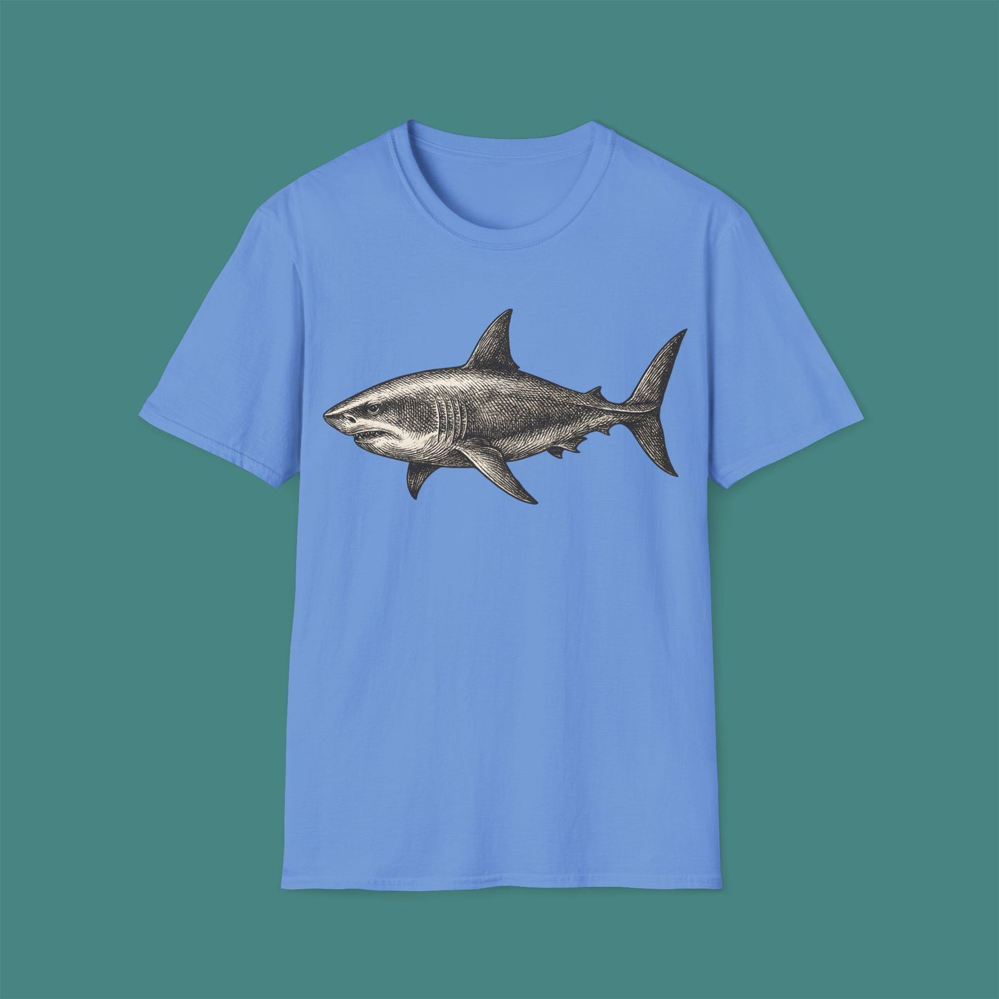 Vintage Etching Shark Unisex T-Shirt