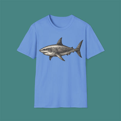 Vintage Etching Shark Unisex T-Shirt