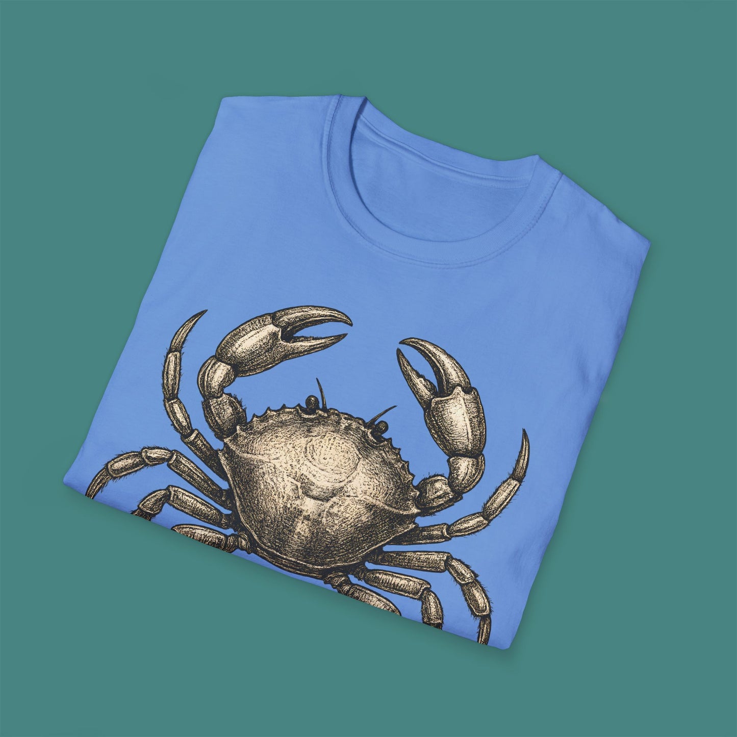 Vintage Etching Crab Unisex T-Shirt