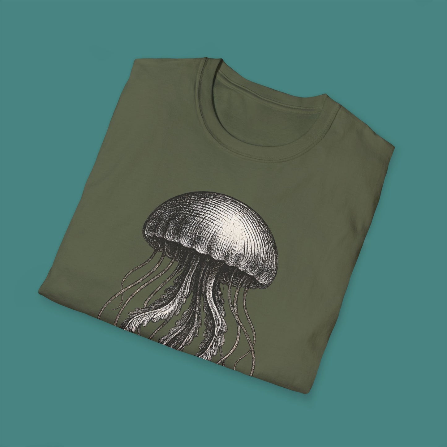 Vintage Etching Jellyfish Unisex T-Shirt