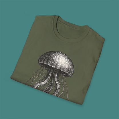 Vintage Etching Jellyfish Unisex T-Shirt