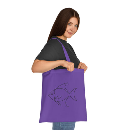Minimalist Line Art Fish Tote Bag