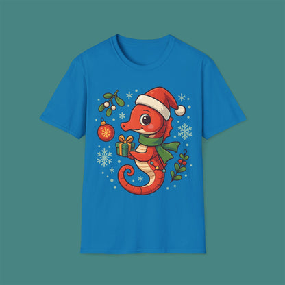 Christmas Seahorse Unisex T-Shirt