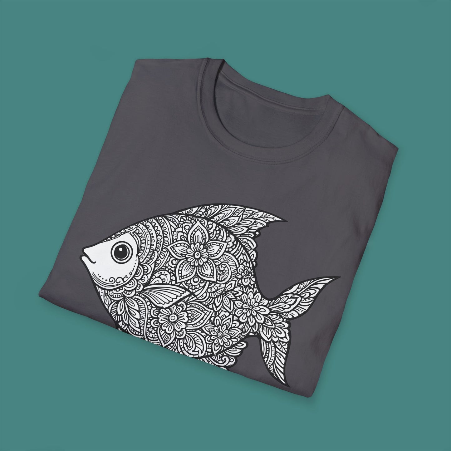 Intricate Mandala Fish Unisex T-Shirt