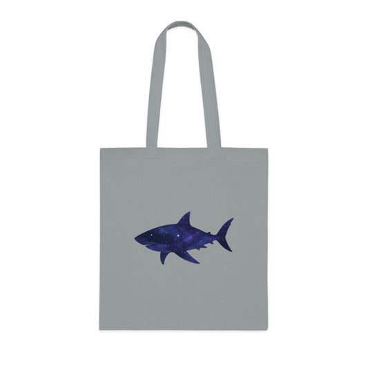 Cosmic Galaxy Shark Tote Bag