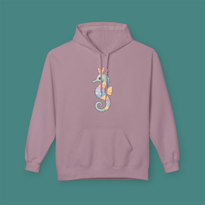 Easter Seahorse Fleece Unisex Hoodie