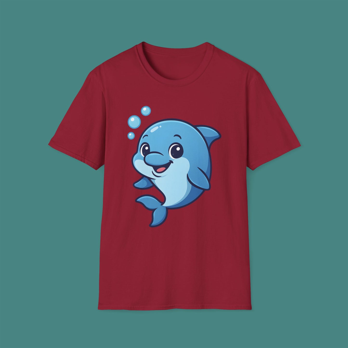 Cartoon Cute Dolphin Unisex T-Shirt